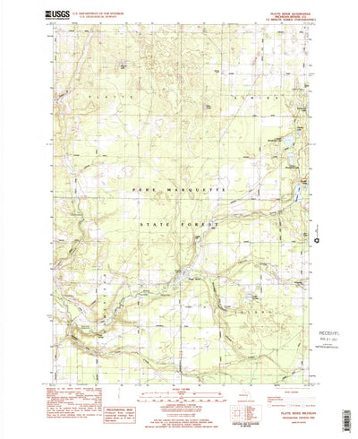 United States Geological Survey Platte River, MI (1983, 25000-Scale) digital map