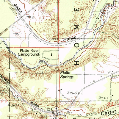 United States Geological Survey Platte River, MI (1983, 25000-Scale) digital map