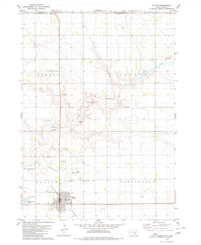 United States Geological Survey Platte, SD (1979, 24000-Scale) digital map