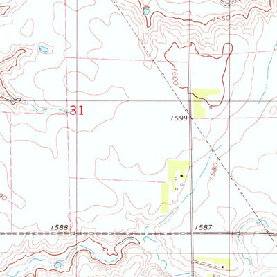 United States Geological Survey Platte, SD (1979, 24000-Scale) digital map
