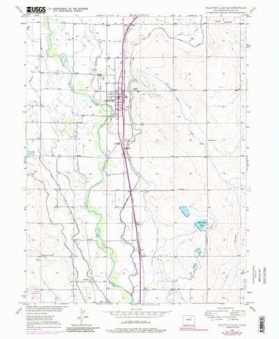 United States Geological Survey Platteville, CO (1949, 24000-Scale) digital map