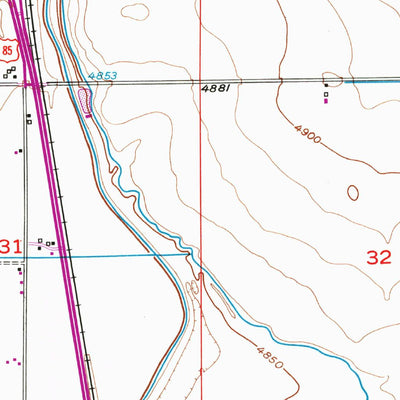 United States Geological Survey Platteville, CO (1949, 24000-Scale) digital map