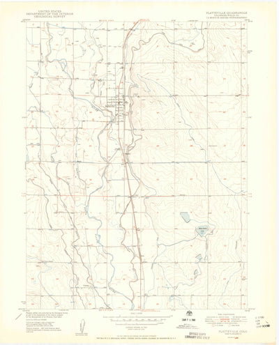 United States Geological Survey Platteville, CO (1950, 24000-Scale) digital map