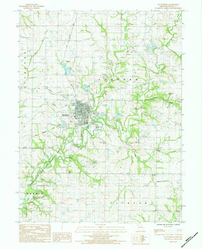 United States Geological Survey Plattsburg, MO (1984, 24000-Scale) digital map