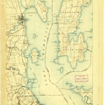 United States Geological Survey Plattsburgh, NY-VT (1894, 62500-Scale) digital map