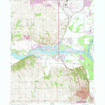United States Geological Survey Plattsmouth, NE-IA (1956, 24000-Scale) digital map