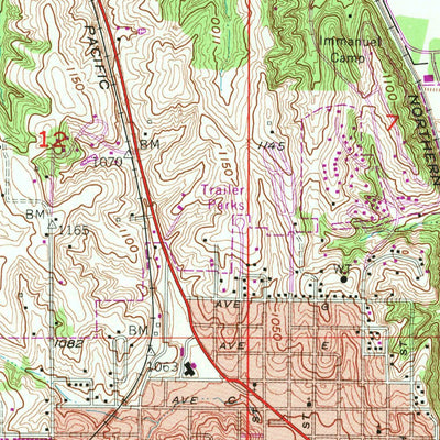 United States Geological Survey Plattsmouth, NE-IA (1956, 24000-Scale) digital map