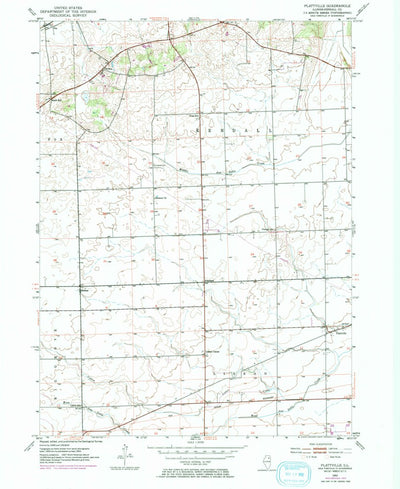 United States Geological Survey Plattville, IL (1953, 24000-Scale) digital map