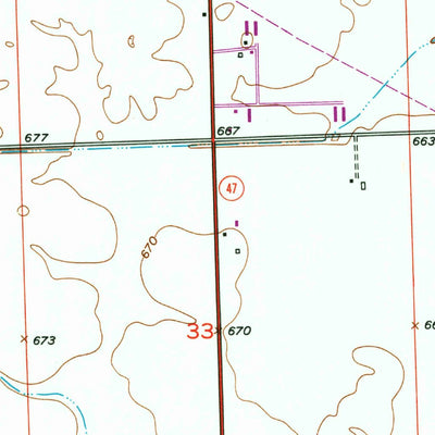 United States Geological Survey Plattville, IL (1953, 24000-Scale) digital map