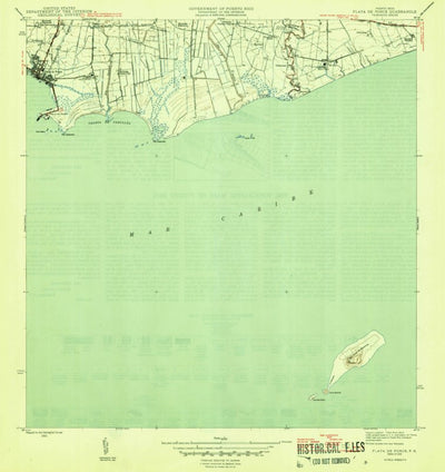 United States Geological Survey Playa De Ponce, PR (1945, 30000-Scale) digital map
