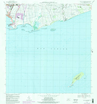 United States Geological Survey Playa De Ponce, PR (1970, 20000-Scale) digital map