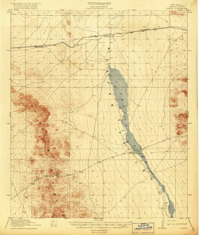 United States Geological Survey Playas, NM (1919, 62500-Scale) digital map