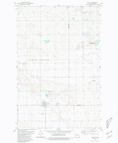 United States Geological Survey Plaza, ND (1980, 24000-Scale) digital map