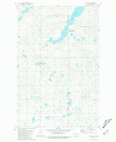 United States Geological Survey Plaza NW, ND (1981, 24000-Scale) digital map