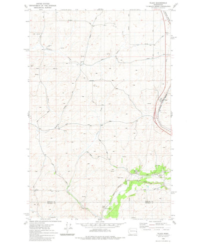 United States Geological Survey Plaza, WA (1980, 24000-Scale) digital map