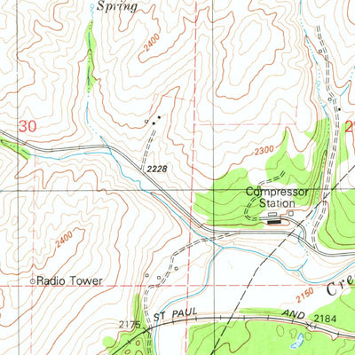 United States Geological Survey Plaza, WA (1980, 24000-Scale) digital map