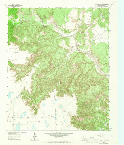 United States Geological Survey Pleasant Creek, TX (1963, 24000-Scale) digital map