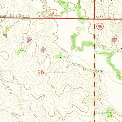 United States Geological Survey Pleasant Dale, NE (1964, 24000-Scale) digital map