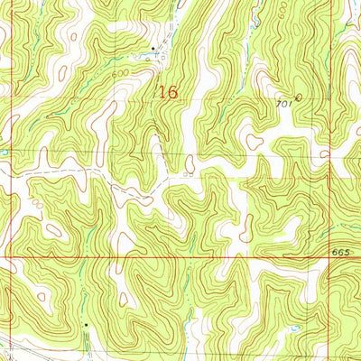 United States Geological Survey Pleasant Dale Valley, IL-MO (1978, 24000-Scale) digital map