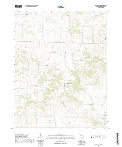 United States Geological Survey Pleasant Gap, MO (2021, 24000-Scale) digital map