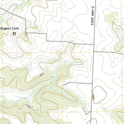 United States Geological Survey Pleasant Gap, MO (2021, 24000-Scale) digital map