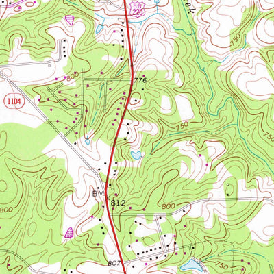 United States Geological Survey Pleasant Garden, NC (1970, 24000-Scale) digital map