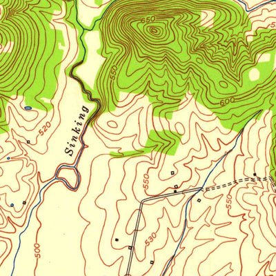 United States Geological Survey Pleasant Green Hill, KY (1952, 24000-Scale) digital map
