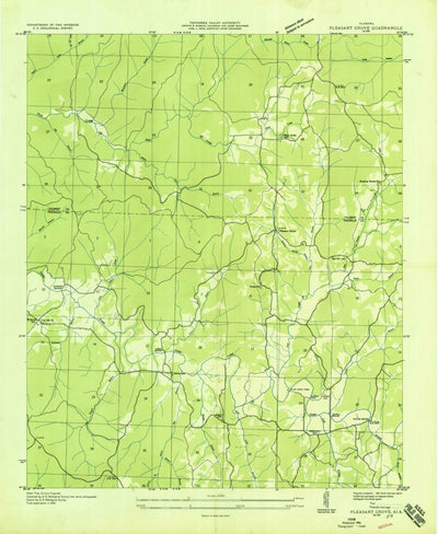 United States Geological Survey Pleasant Grove, AL (1936, 24000-Scale) digital map