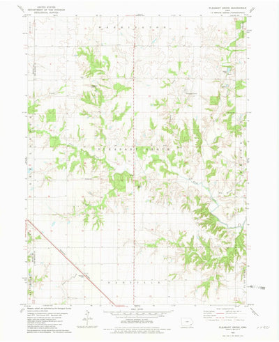 United States Geological Survey Pleasant Grove, IA (1981, 24000-Scale) digital map