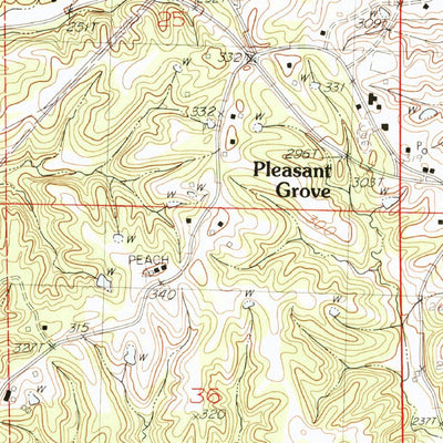 United States Geological Survey Pleasant Grove, MS (1983, 24000-Scale) digital map