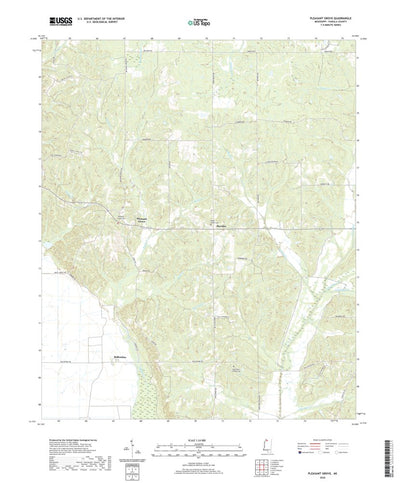 United States Geological Survey Pleasant Grove, MS (2020, 24000-Scale) digital map