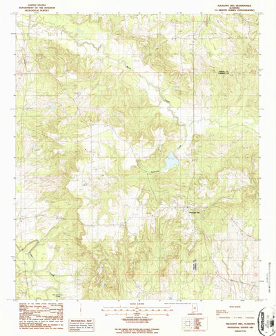 United States Geological Survey Pleasant Hill, AL (1987, 24000-Scale) digital map