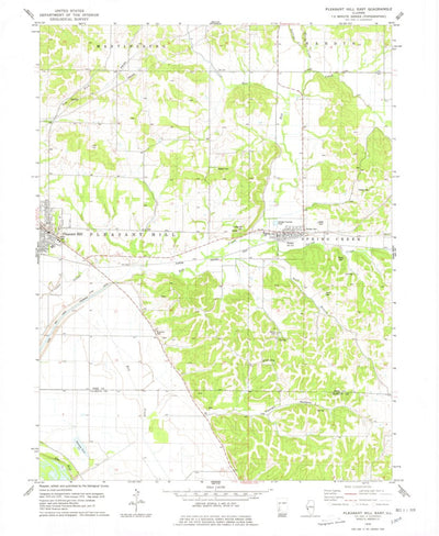 United States Geological Survey Pleasant Hill East, IL (1978, 24000-Scale) digital map