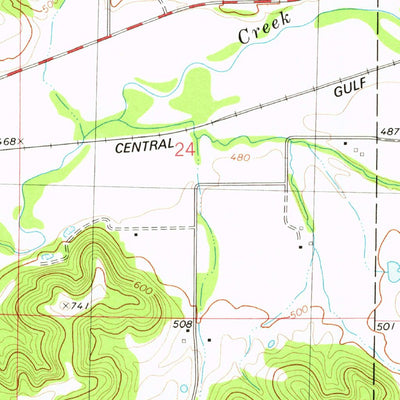 United States Geological Survey Pleasant Hill East, IL (1978, 24000-Scale) digital map