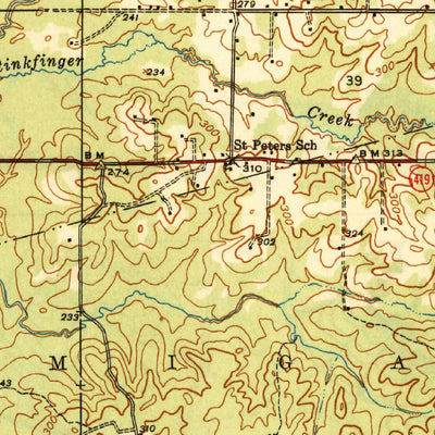 United States Geological Survey Pleasant Hill, LA (1944, 62500-Scale) digital map