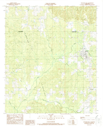 United States Geological Survey Pleasant Hill, LA (1989, 24000-Scale) digital map