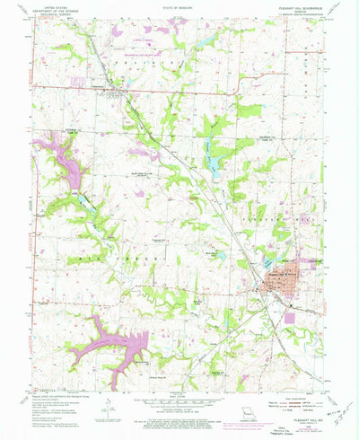 United States Geological Survey Pleasant Hill, MO (1954, 24000-Scale) digital map