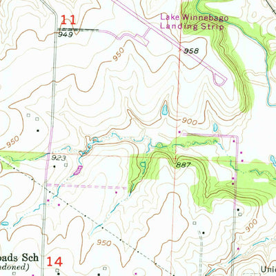 United States Geological Survey Pleasant Hill, MO (1954, 24000-Scale) digital map