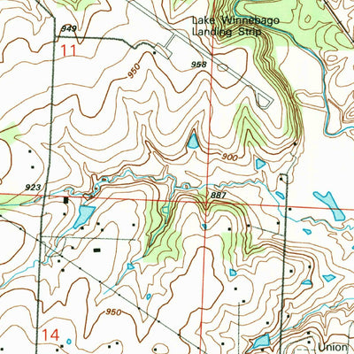 United States Geological Survey Pleasant Hill, MO (1990, 24000-Scale) digital map