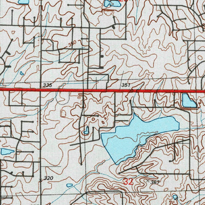 United States Geological Survey Pleasant Hill, MS-TN (1996, 24000-Scale) digital map