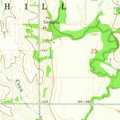 United States Geological Survey Pleasant Hill, NE (1964, 24000-Scale) digital map