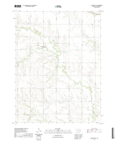United States Geological Survey Pleasant Hill, NE (2021, 24000-Scale) digital map