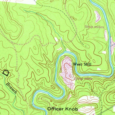 United States Geological Survey Pleasant Hill, TN (1956, 24000-Scale) digital map