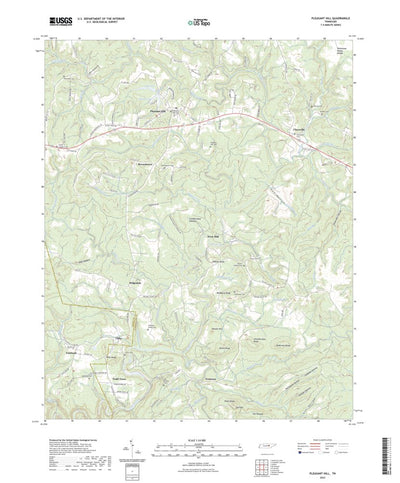 United States Geological Survey Pleasant Hill, TN (2022, 24000-Scale) digital map