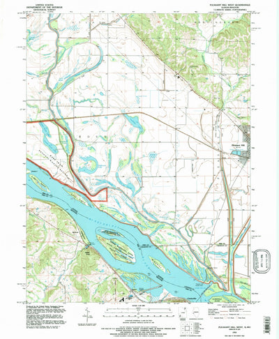 United States Geological Survey Pleasant Hill West, IL-MO (1993, 24000-Scale) digital map