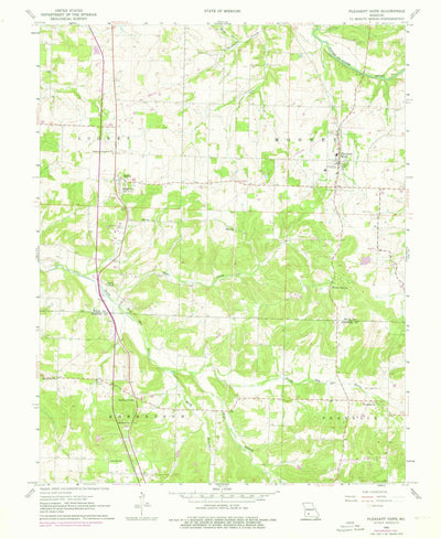 United States Geological Survey Pleasant Hope, MO (1961, 24000-Scale) digital map