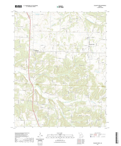 United States Geological Survey Pleasant Hope, MO (2021, 24000-Scale) digital map