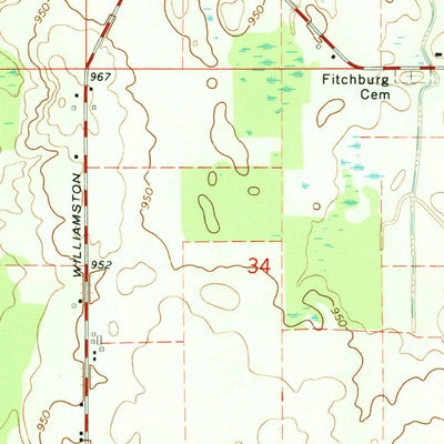 United States Geological Survey Pleasant Lake, MI (1970, 24000-Scale) digital map