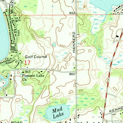 United States Geological Survey Pleasant Lake, MI (1970, 24000-Scale) digital map