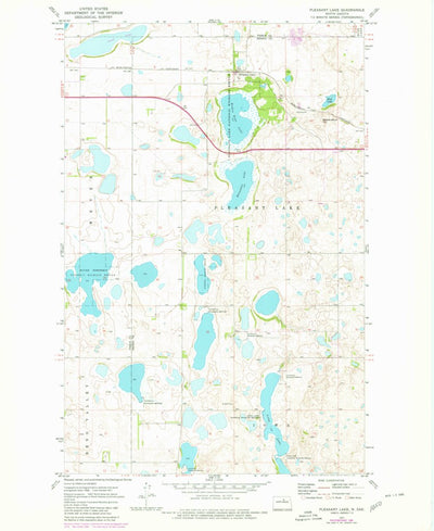 United States Geological Survey Pleasant Lake, ND (1971, 24000-Scale) digital map